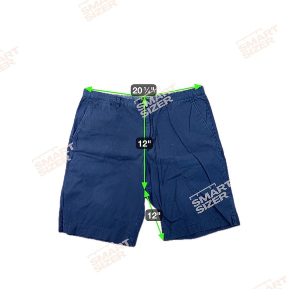 Merona Menswear Flat Front Chino Shorts Size 42 Navy Blue Cotton Casual - Picture 4 of 4